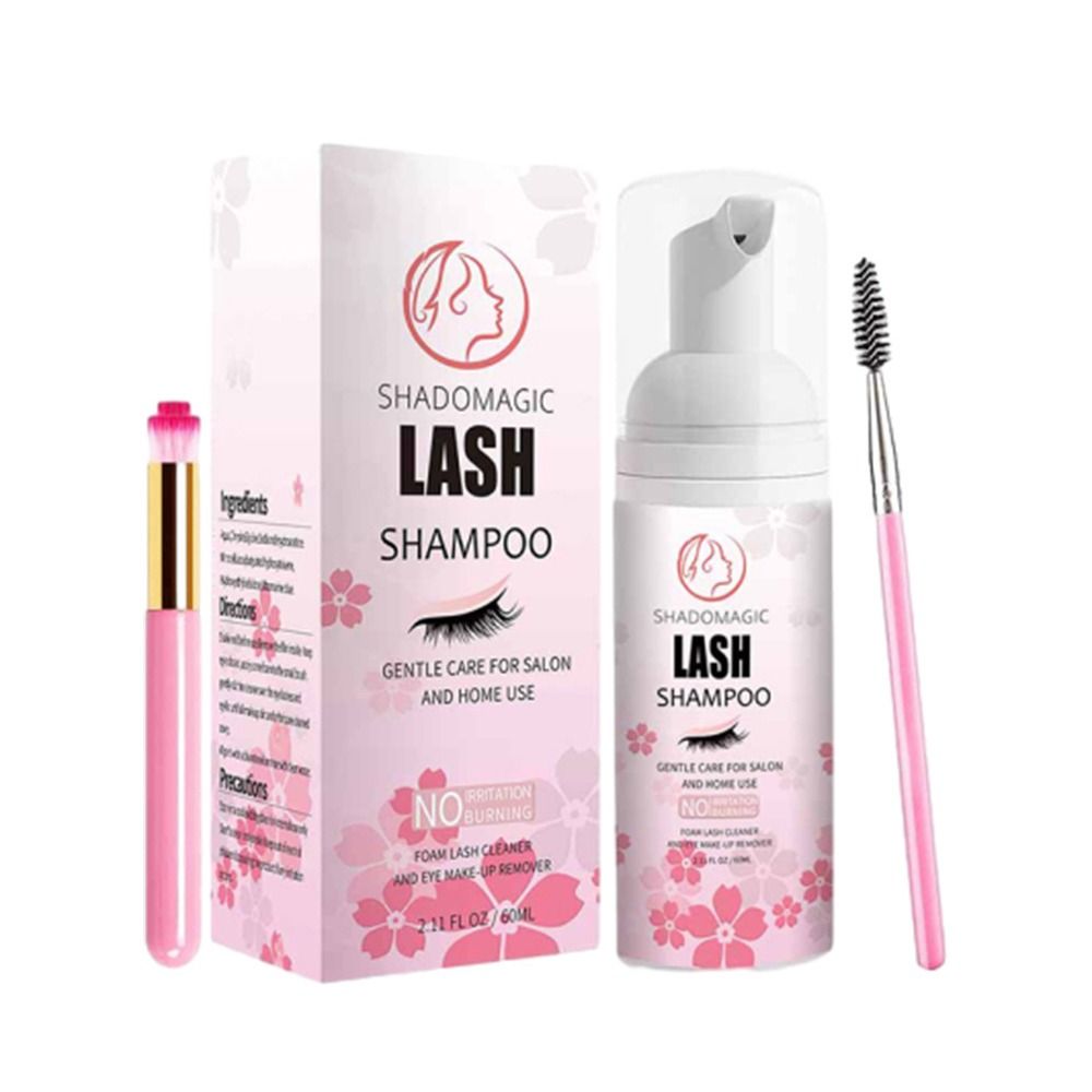 Eyelash Extension Foam Cleanser - موس تنظيف الرموش لطيف وناعم، غير