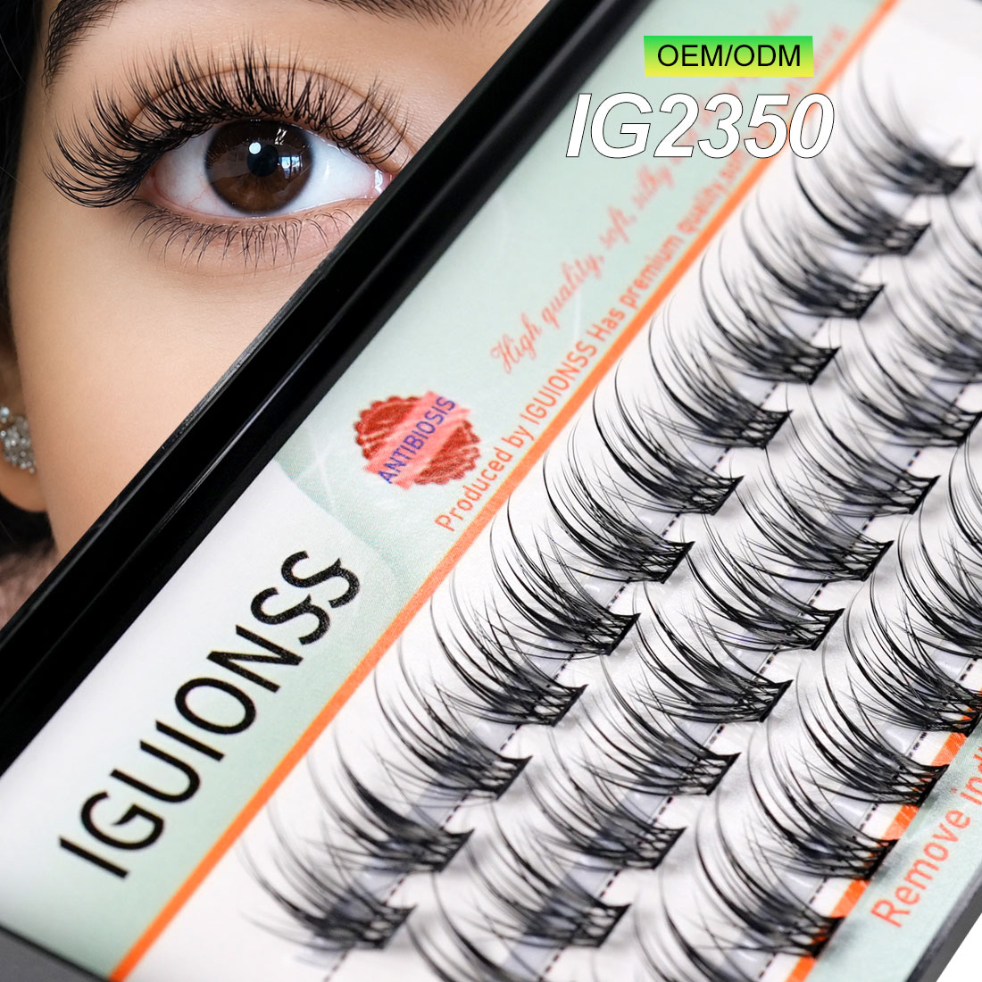 Eyelash Extension Human Hair - IGUIONSS OEM ODM مجزأة رمش تمديد