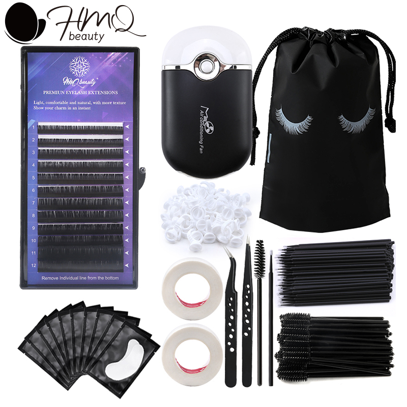 Eyelash Extension Fan - 217 قطعة لاش تمديد عدة للمبتدئين
