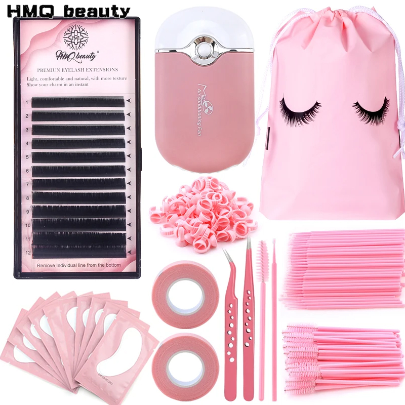 Eyelash Extension Fan - مجموعة فرش وصلات رموش احترافية ،