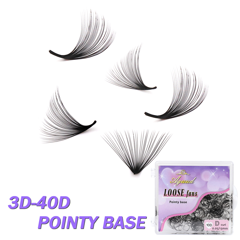 Eyelash Extension Review - AGUUD 30D 40D العنقودية فضفاضة المشجعين