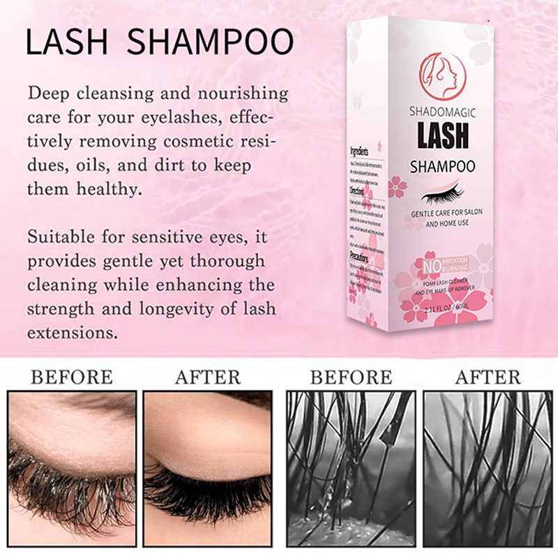 شامبو سريع التنظيف للرموش سعة  - مراجعة Eyelash Extension Foam Cleanser وسعره