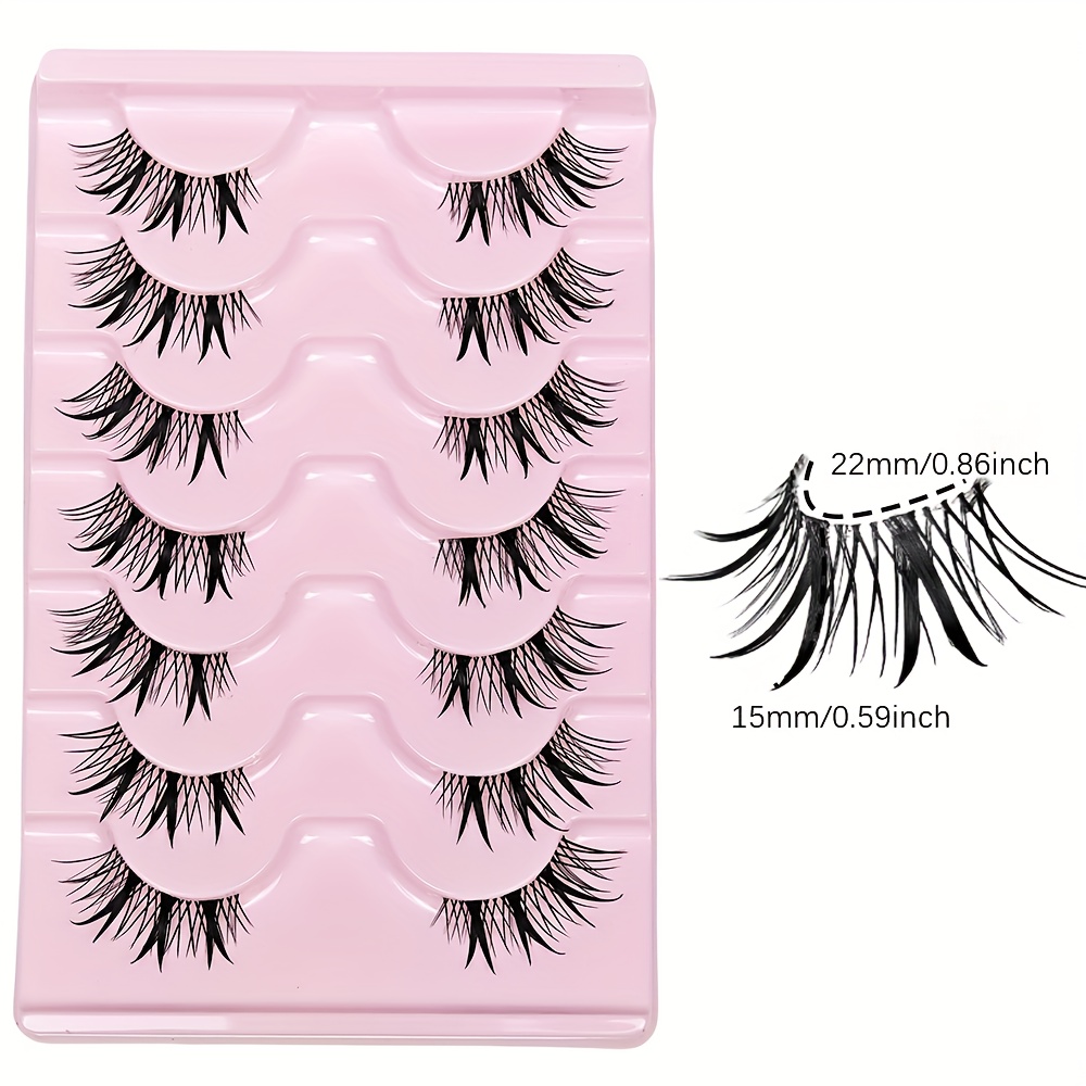 7 أزواج من الرموش الصناعية الن - مراجعة Eyelash Extension Japan وسعره