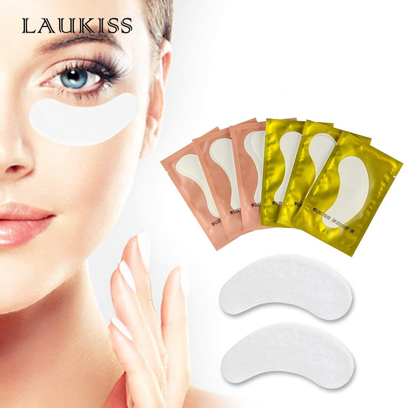 Laukiss 50/100/200Pairs رمش ال - مراجعة Eyelash Extension Eye Mask وسعره