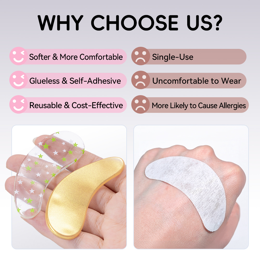DAMMAN 1/5 زوج من لاصقات العين - مراجعة Eyelash Extension Eye Mask وسعره