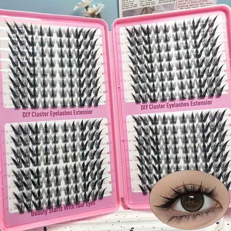 رموش مانغا كلاستر شارب 320 قطع - مراجعة Eyelash Extension Japan وسعره