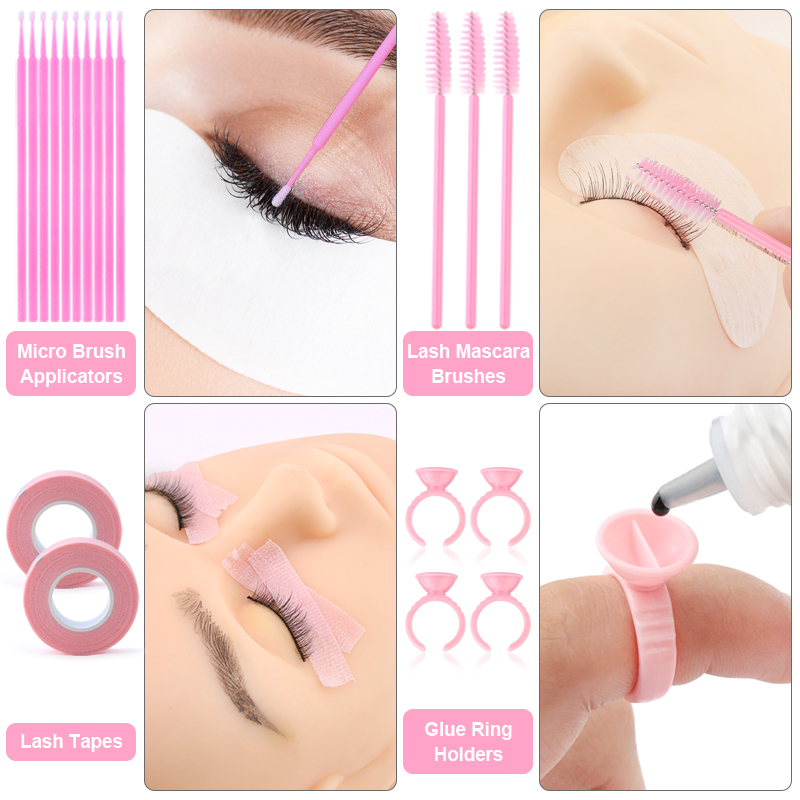 217 قطعة لاش تمديد عدة للمبتدئ - مراجعة Eyelash Extension Fan وسعره