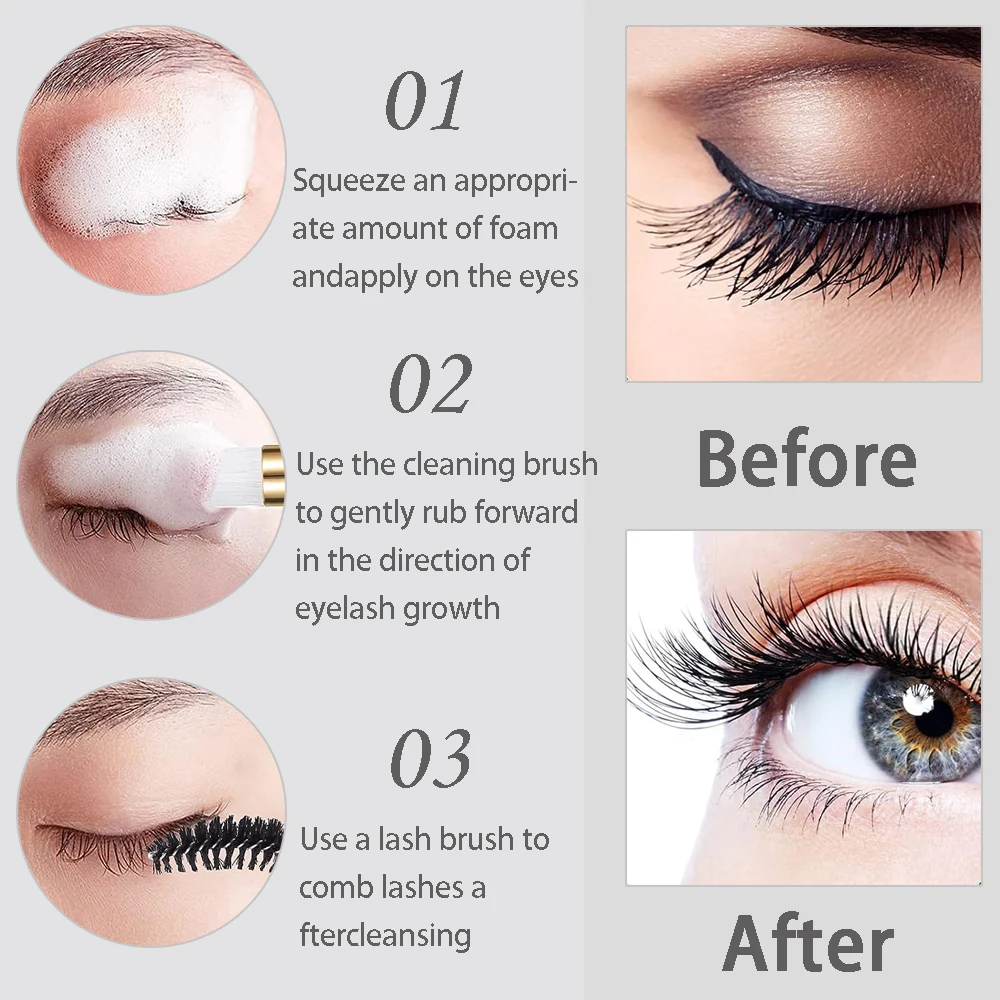 20/40 قطعة دعوى 60 مللي زجاجة  - مراجعة Eyelash Extension Foam Cleanser وسعره