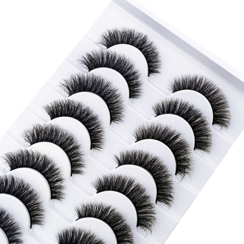 HBZGTLA 10paris رموش القط رقيق - مراجعة Eyelash Extension Human Hair وسعره