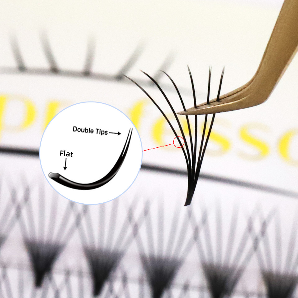 مراوح مسطحة مسبقة الصنع رقيقة  - مراجعة Eyelash Extension Supernatural وسعره