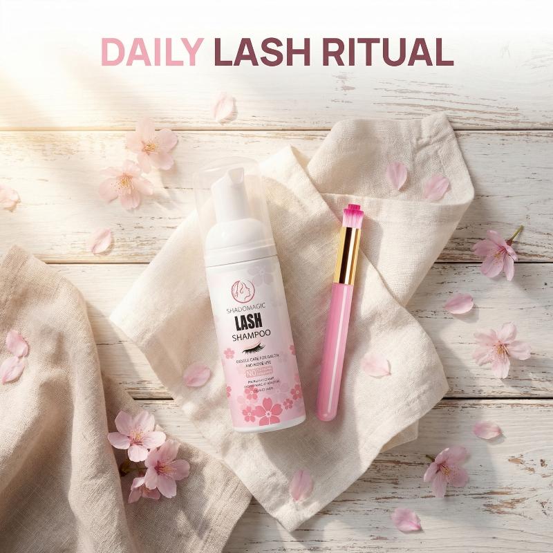 رائج! شامبو سريع التنظيف للرمو - مراجعة Eyelash Extension Foam Cleanser وسعره