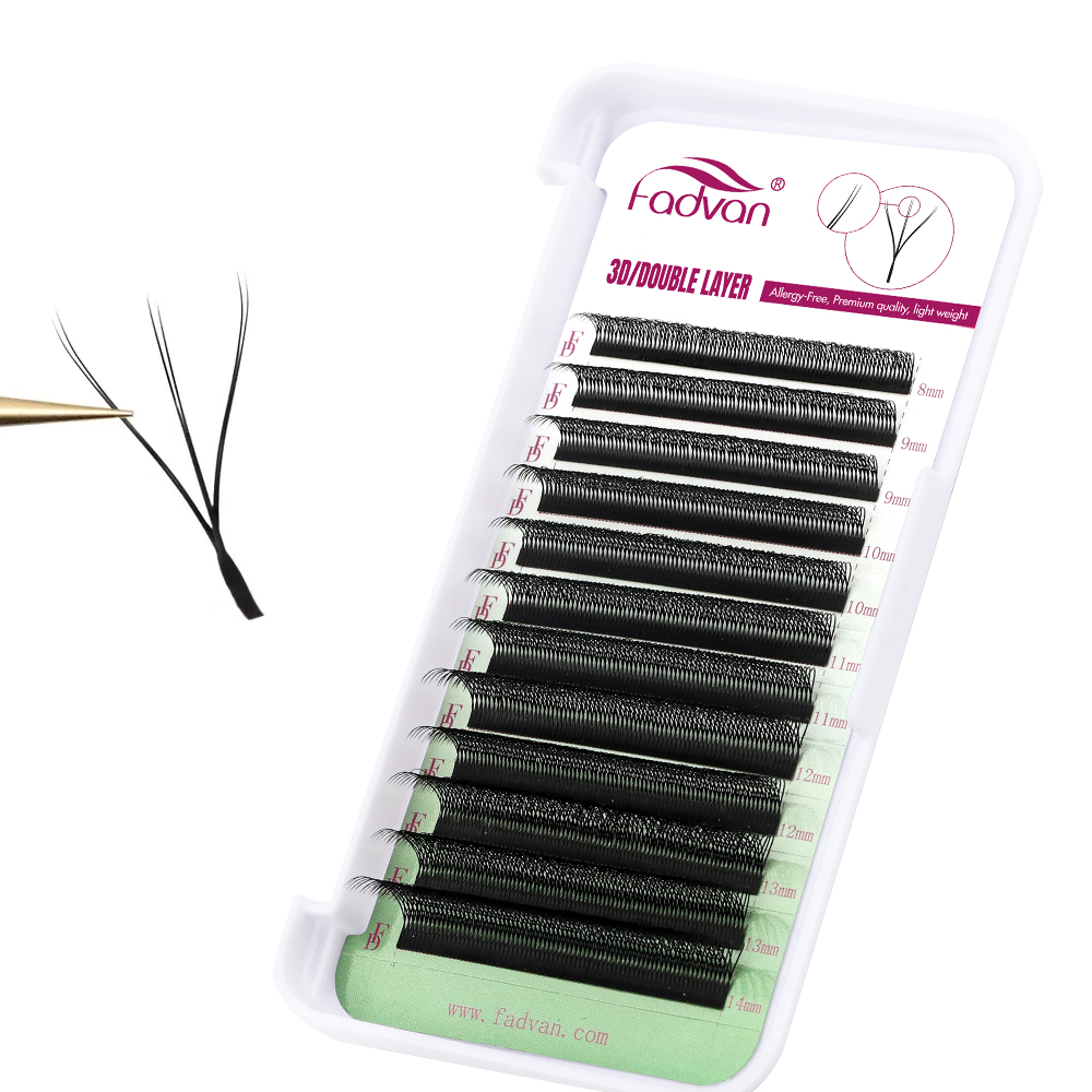 وصلات رموش على شكل FADVAN 6D-W - مراجعة Eyelash Extension Fan وسعره
