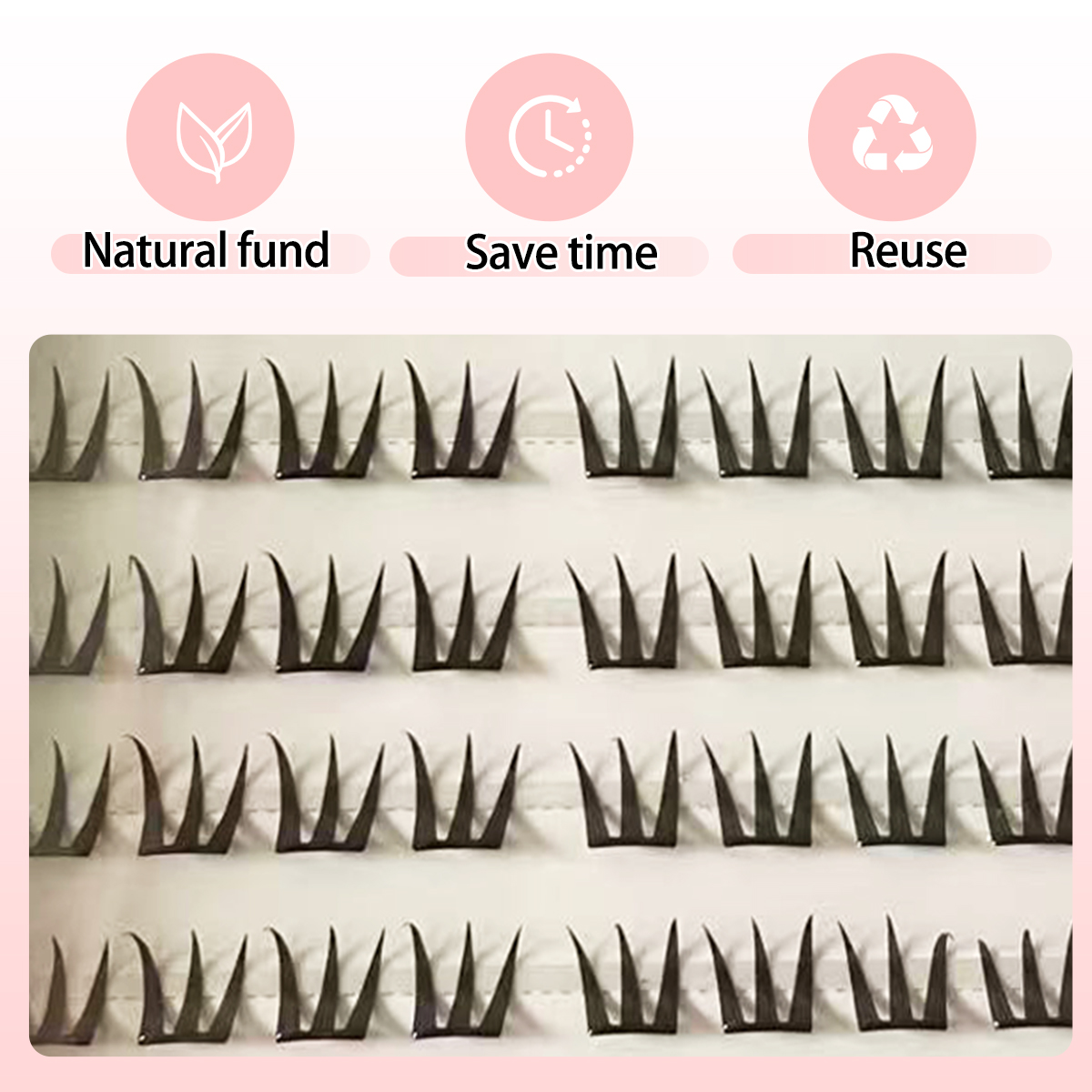 مجموعات رموش سهلة المفاجئة خال - مراجعة Eyelash Extension Human Hair وسعره