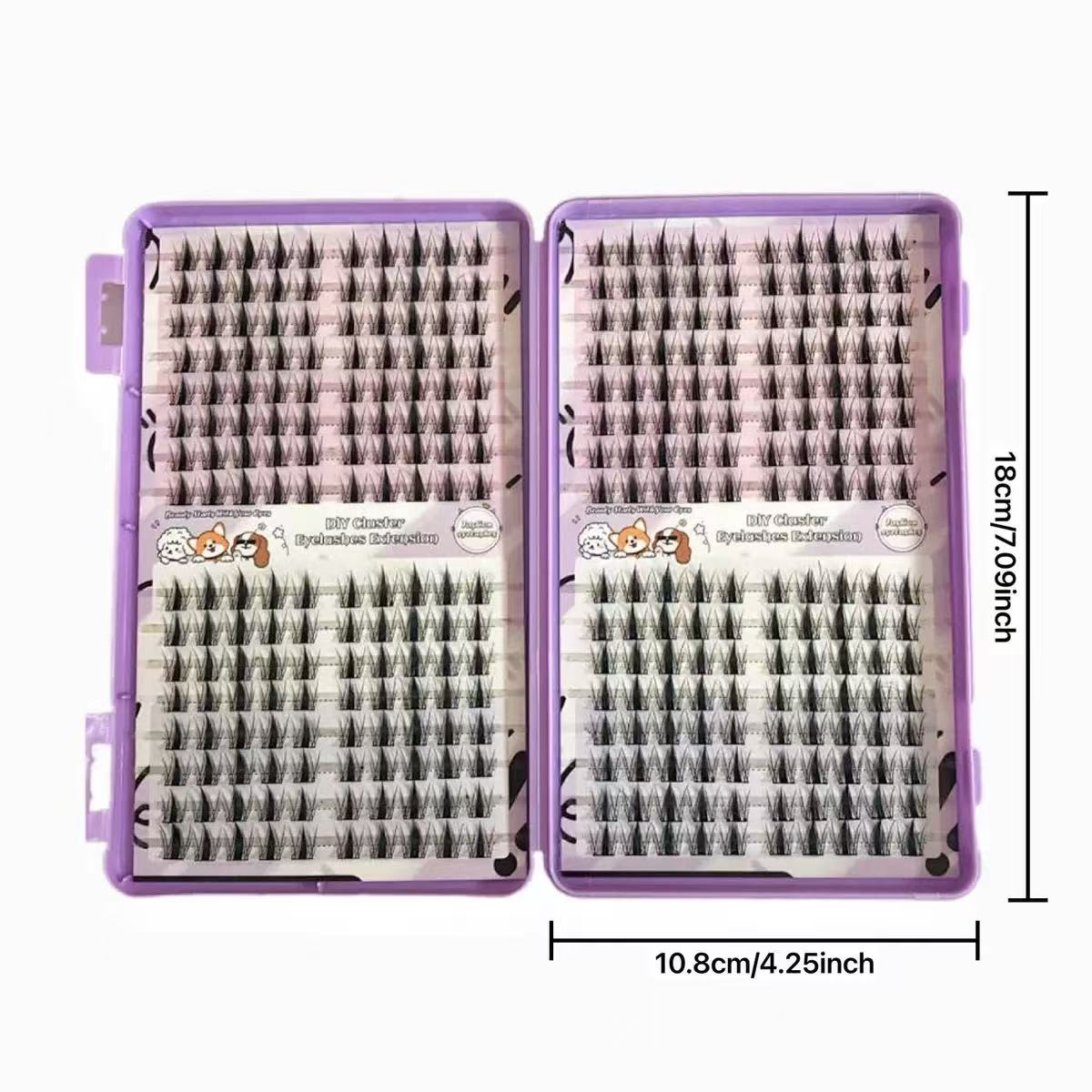 رموش مانغا كلاستر شارب 320 قطع - مراجعة Eyelash Extension Japan وسعره