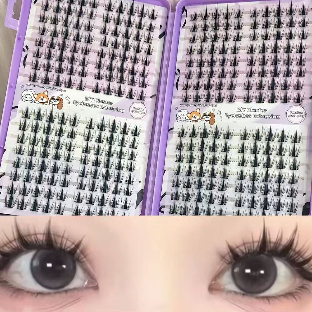 رموش مانغا كلاستر شارب 320 قطع - مراجعة Eyelash Extension Japan وسعره
