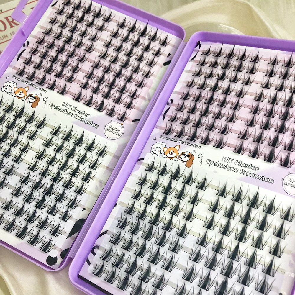 رموش مانغا كلاستر شارب 320 قطع - مراجعة Eyelash Extension Japan وسعره