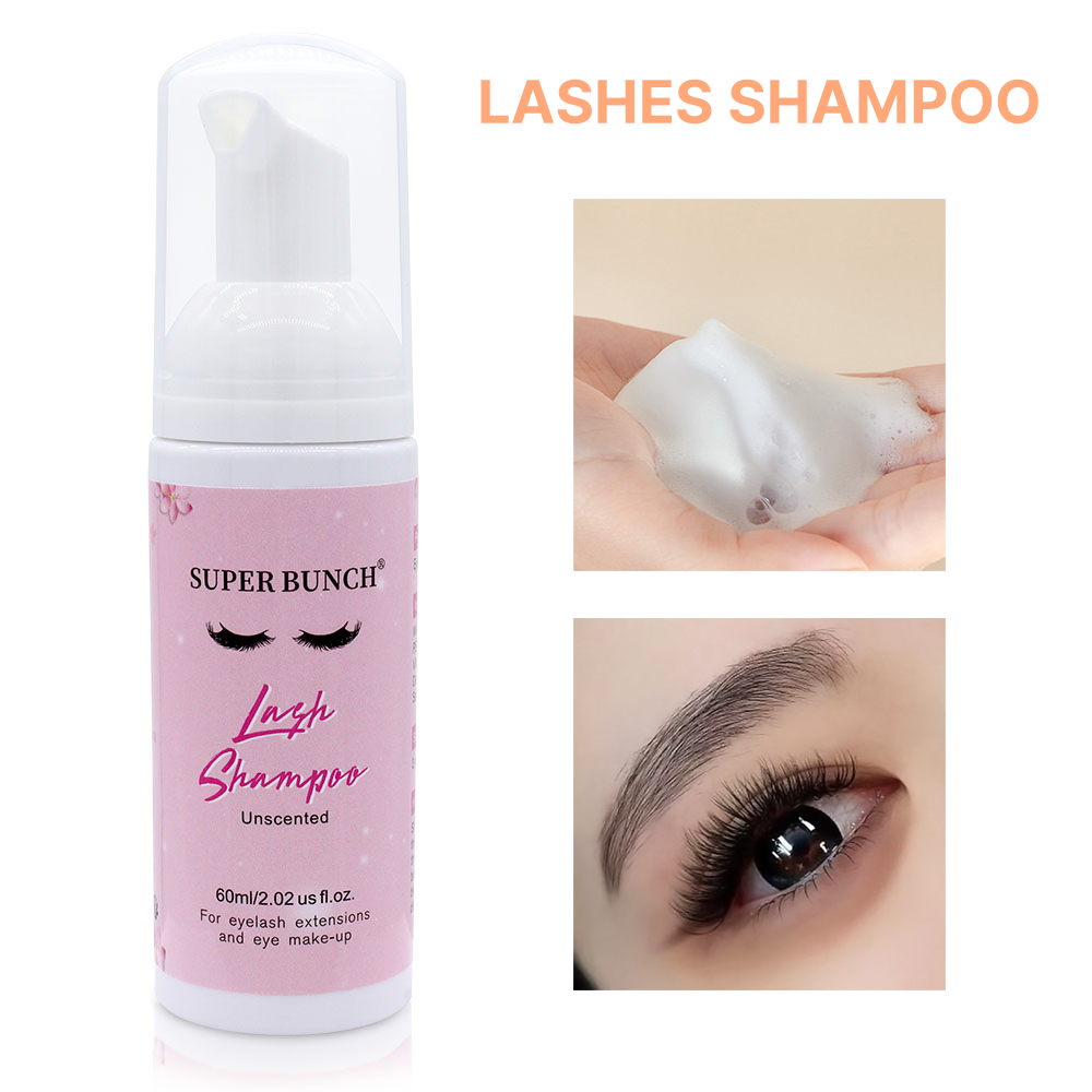 سوبر باقة جلدة الشامبو كاذبة ر - مراجعة Eyelash Extension Foam Cleanser وسعره