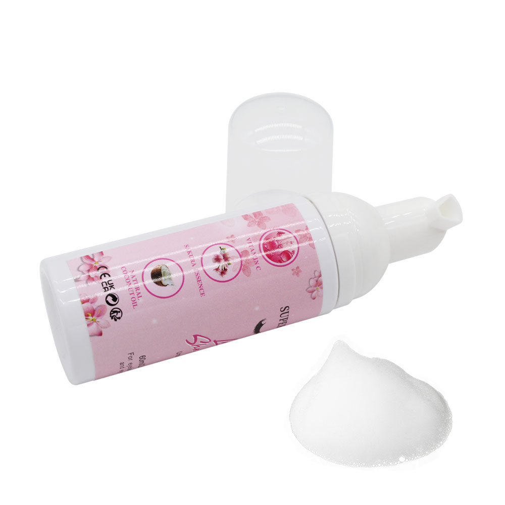 سوبر باقة جلدة الشامبو كاذبة ر - مراجعة Eyelash Extension Foam Cleanser وسعره