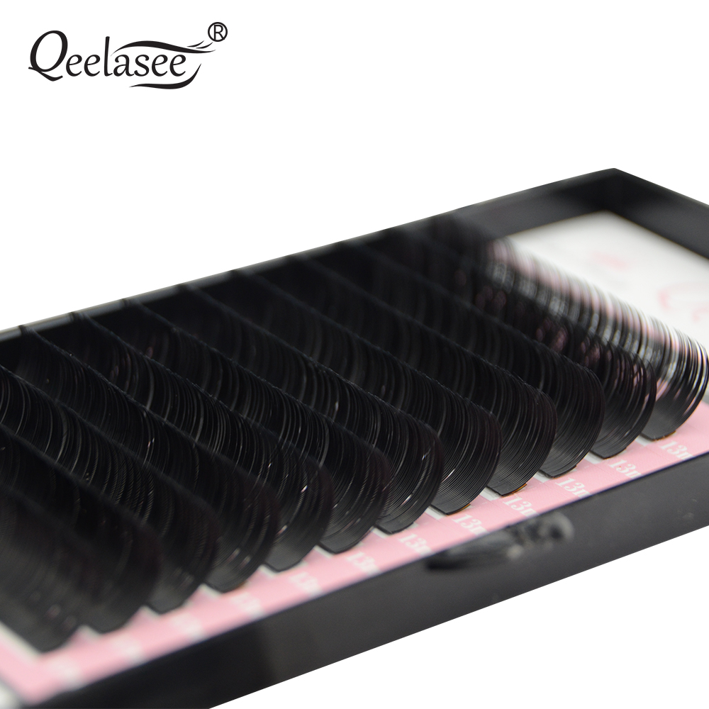 Qeelasee فو المنك الفردية رمش  - مراجعة Eyelash Extension Human Hair وسعره