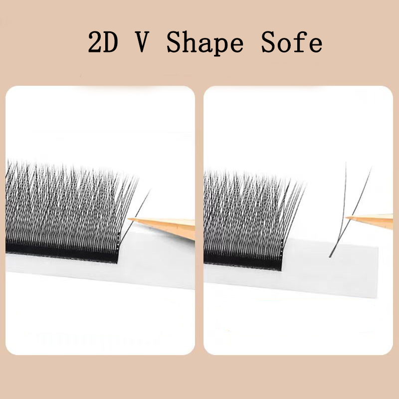 ماريا 2D Y شكل الرموش اليد قسط - مراجعة Eyelash Extension Human Hair وسعره